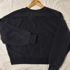 Lululemon Softreme oversized cropped sweatshirt size 6-black